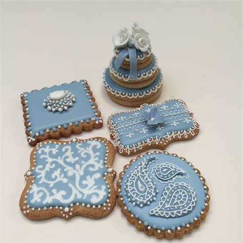 Classic Blue Cookies Biscuits For Any Special Occasion Weddings By