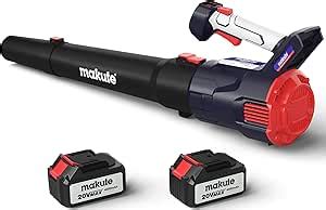 Amazon Makute Leaf Blower Cordless Cfm Mph Electric Leaf