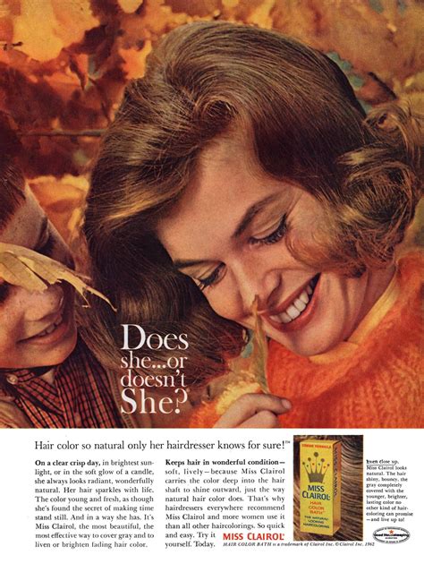 Miss Clairol Hair Color Bath, 1962 : r/vintageads