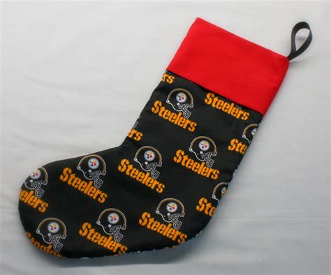 Sports Christmas Stocking Steelers Pittsburgh Man Cave - Etsy