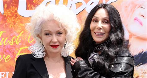 Cher Honors ‘dear Friend Cyndi Lauper At Hand And Footprint Ceremony