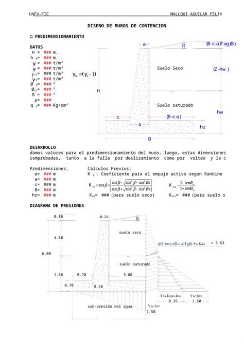 XLS Muro Contencion Voladizo DOKUMEN TIPS