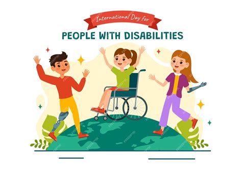 День людей с ограниченными возможностями. иллюстрация для повышения ...