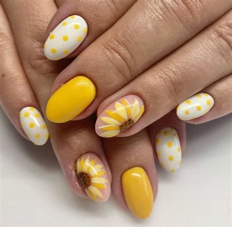 Sunflower Nails Design 25 Free Inspirational Ideas Emerlyn Closet