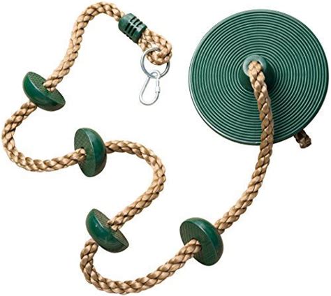 Jungle Gym Kingdom Tree Swing Climbing Rope With Platforms And Disc