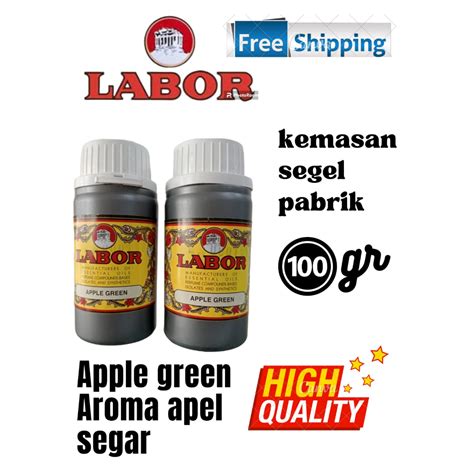 Jual 100 GRAM APPLE GREEN BY LABOR AROMA APEL SEGAR KEMASAN SEGEL