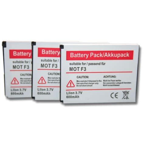 Batterie De Rechange Compatible Pour Motorola Motofone F Vhbw