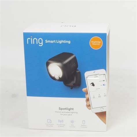 Ring Smart Lighting Battery-Powered LED Spotlight Black | Jender