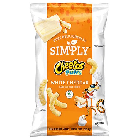 Cheetos Cheese Flavored Snacks White Cheddar Puffs 8 Oz Cheese And Puffed Snacks Market Basket