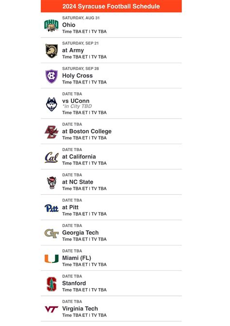 Syracuse University Football Schedule 2024 - heda hyacinthia