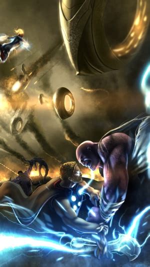 Thanos Avengers Superheroes Artwork Hd K Hd Phone Wallpaper