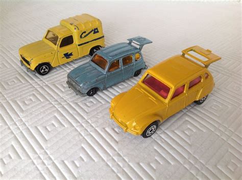 2x Renault 4L 1xCitroen Dyane Norev MiniJet Corgi Junior Kaufen