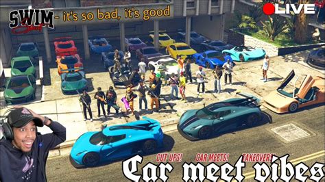 Gta Online Car Meet Vibes Drag Racing Drift Cuttin Up Off Road Live