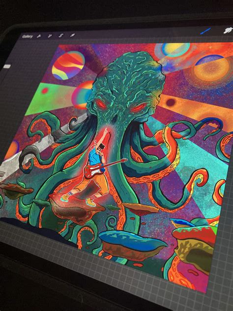 Create a psychedelic space art illustration by Kuba_draws | Fiverr