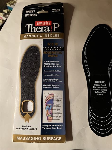 Homedics Thera P Magnetic Therapy Insoles Mw If Massaging Women S Size