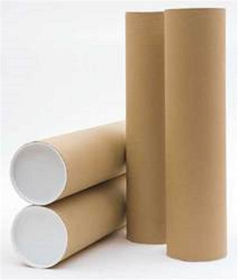 Up To 500 Mm Brown Poster Packaging Paper Tube Thickness Up To 10 Mm