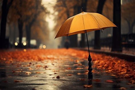 Premium Photo | Umbrella in the rainy day