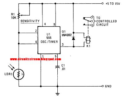 Simple Photo Alarm Circuit Diagram