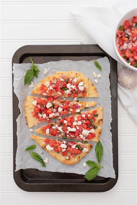 Tomato Feta Bruschetta Flatbread Nick Alicia