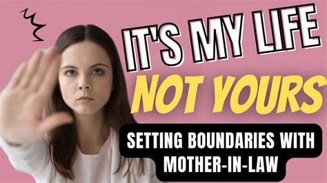 How To Set Boundaries With Mother In Law Youtube