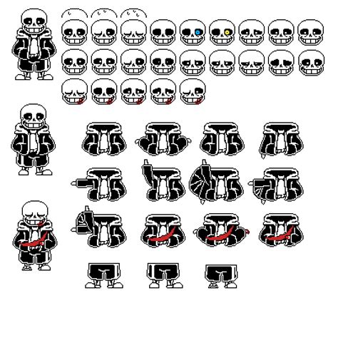 Pixilart Sans Sprite Sheet Done By Jevilstail