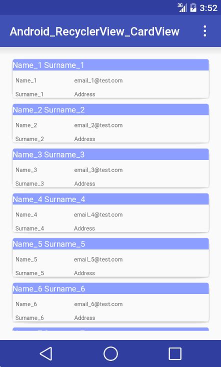 Horizontal Grid Recyclerview Android