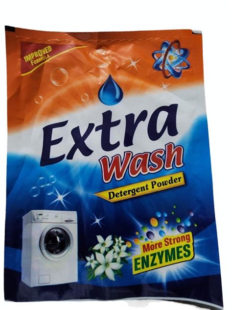 Printed Glossy Extra Wash Laminated Detergent Pouch Heat Sealed At Rs