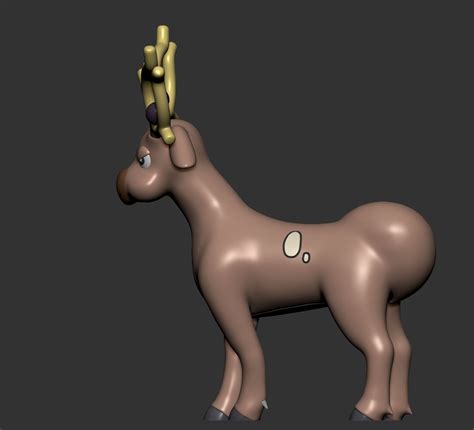 Pokemon Stantler And Wyrdeer With Poses D Model D Printable