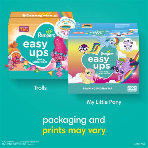 Pampers Easy Ups Girls And Boys Potty Training Pants Size 3t 4t 124