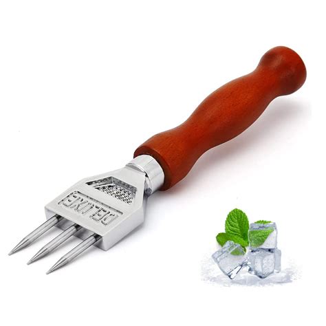 Buy Ice Pick 304 Stainless Steel Safety Wooden Handle Ice Picks For