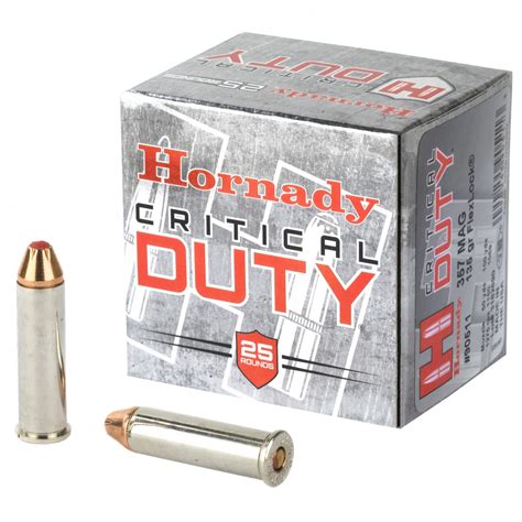 Hornady Critical Duty 357 Magnum Ammo 135gr FlexLock Duty 25 Rounds