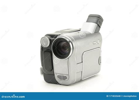 Vintage Amateur Camcorder On A White Background Stock Photo Image Of