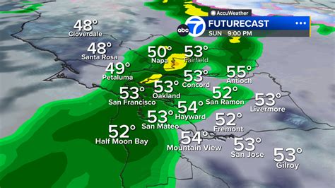 Bay Area storm timeline: Rain returns to Bay Area late Sunday afternoon - ABC7 San Francisco