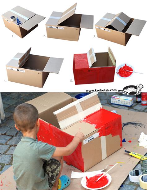 krokotak | DIY Cardboard Box Car