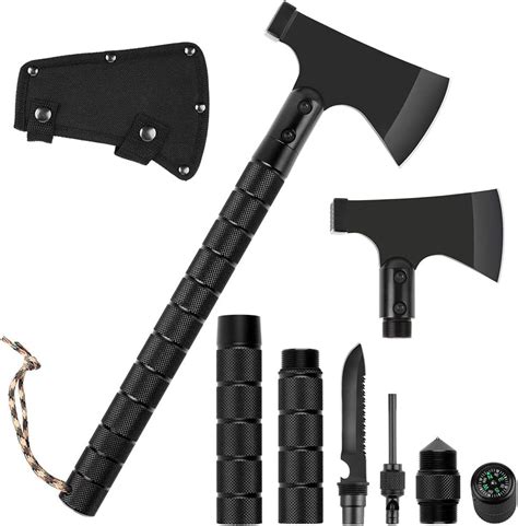 Survival Axe Portable Camping Axe Multi Tool Hatchet Survival Kit With