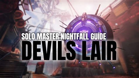 Solo Master Nightfall Devils Lair Titan Youtube