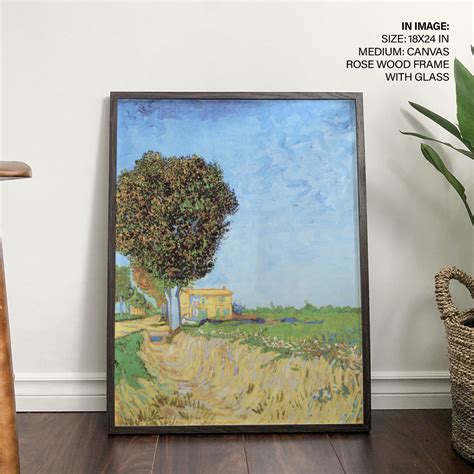 A Lane Near Arles By Vincent Van Gogh Wall Art Decor Framed