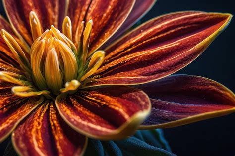 Premium Photo Vibrant Macro Of Exotic Flower