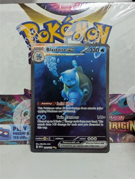 Blastoise Ex Sir Special Illustration Rare Full Art Pokemon Card