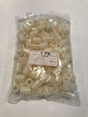 Off White Nylon Unthreaded Spacer 12 Od 58 Long For 14 Screw Size 100 Ebay