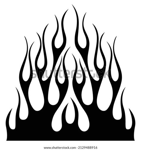 Vector Fire Flame Hot Rod Fire Stock Vector (Royalty Free) 2129488916 ...