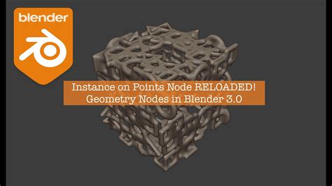 Livenoding Geometry Nodes Instance On Points Reloaded Youtube