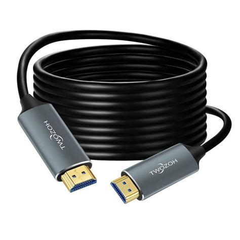 Twozoh 光ファイバーhdmi ケーブル 30m 4k 2 0 60hz 1080p対応 18gbps超高速hdmi ケーブル 60p