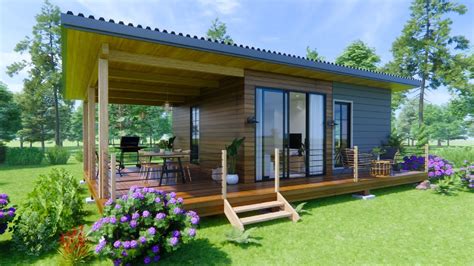 The Most Beautiful Small House Design With Large Deck Youtube