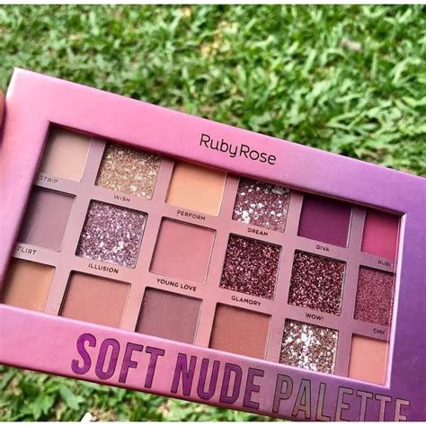 Paleta De Sombra Soft Nude Ruby Rose Shopee Brasil