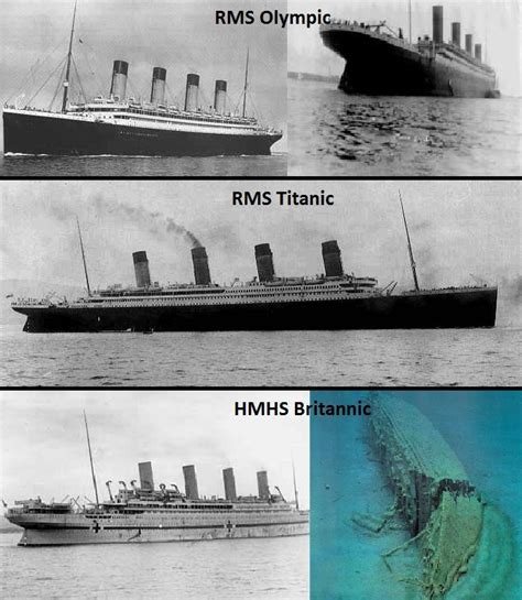 Titanic's Sister Ships | Titánico, Viajes en crucero, Titanic bajo el agua