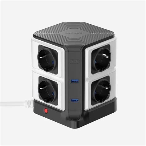 Tour Multiprise Multiprise Electrique Parafoudre Avec Port Pd Usb C