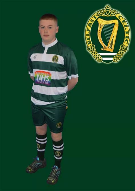 Belfast Celtic Home Kit Hooped Kit Belfastceltic