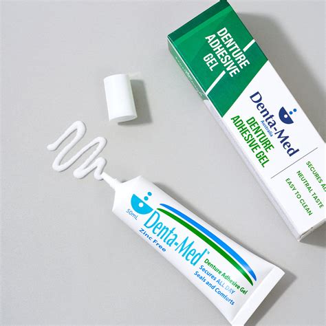 Prosthetic Range Denta Med Denture Adhesive Gel Glue Free Denta