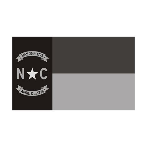 North Carolina State Subdued Flag Black Gray Decal NC Vinyl Sticker ...